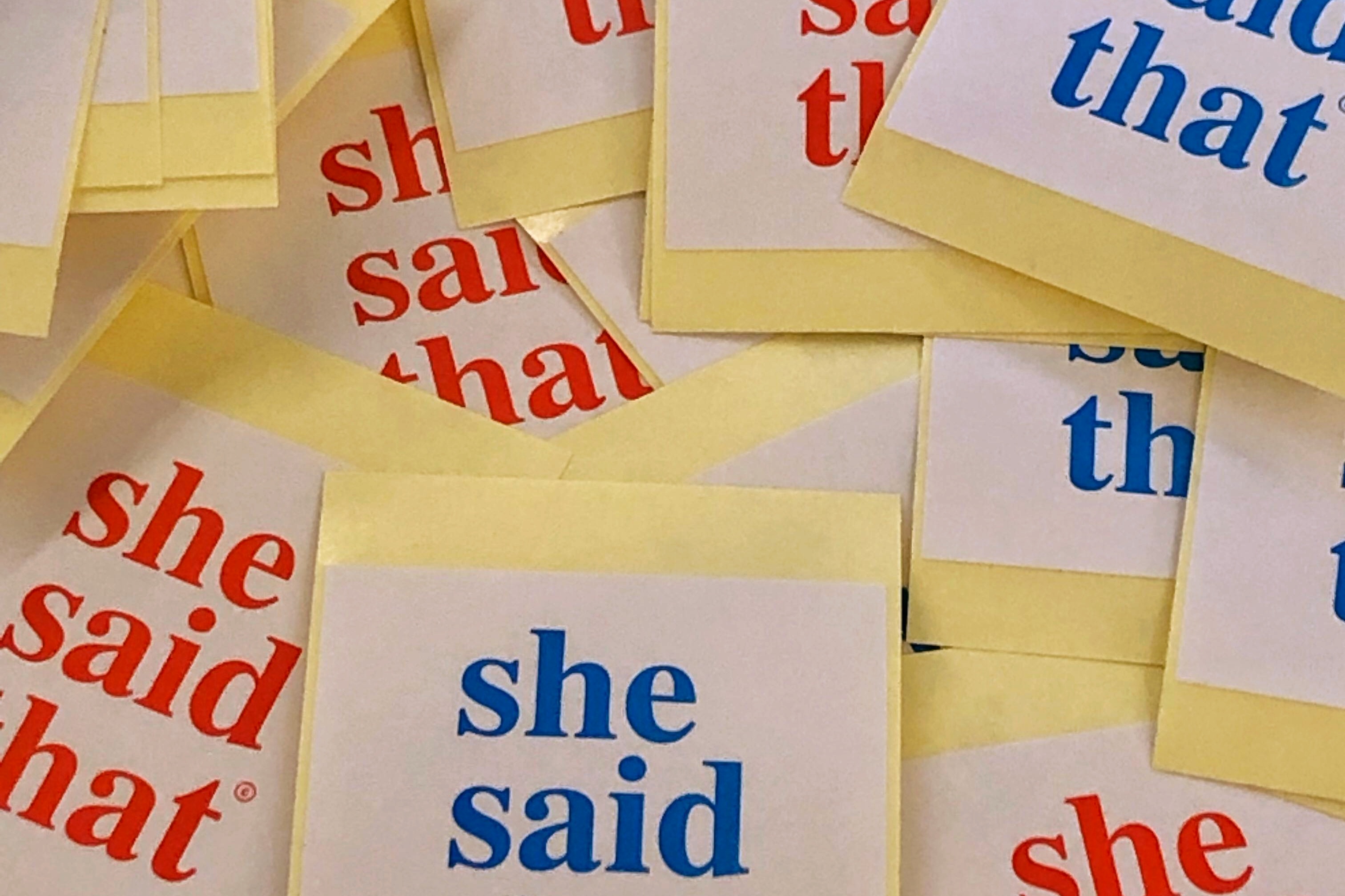 she said that